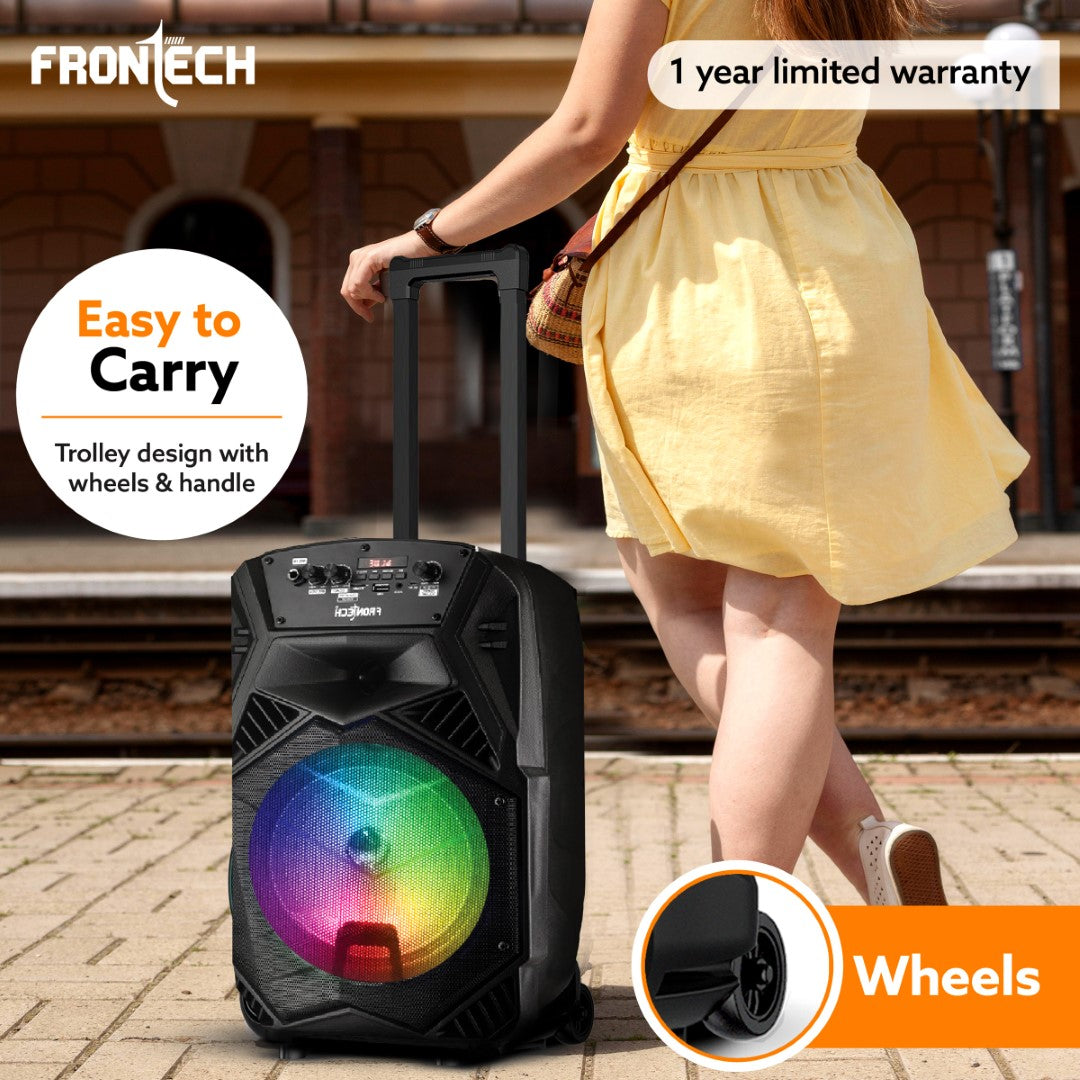 Frontech Wireless Bluetooth Trolley Speaker (SW-0209) Frontech Wireless Bluetooth Trolley Speaker (SW-0209)